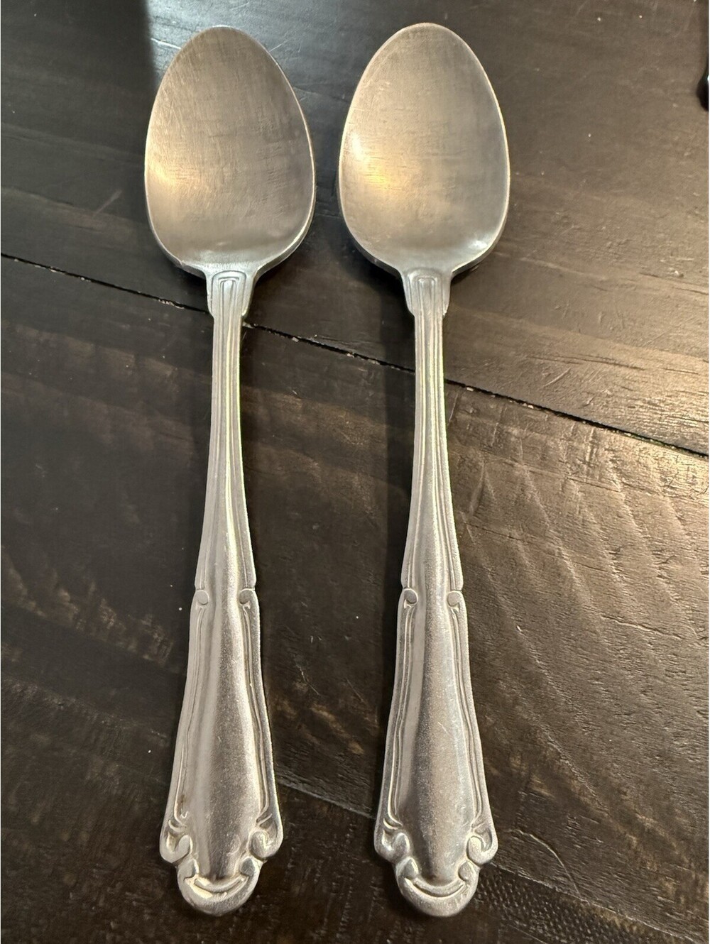 Royal Norfolk VENICE Stainless Steel Oval Soup Place Spoons Set of 2